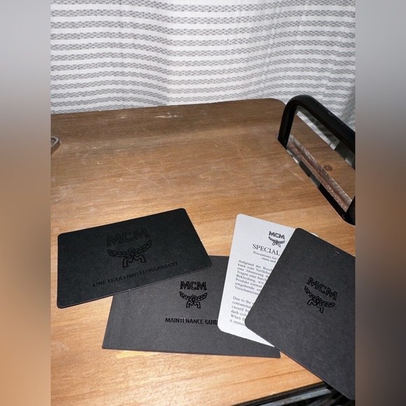 MCM Bag in Red & White Visetos NWOT - Picture 3 of 16